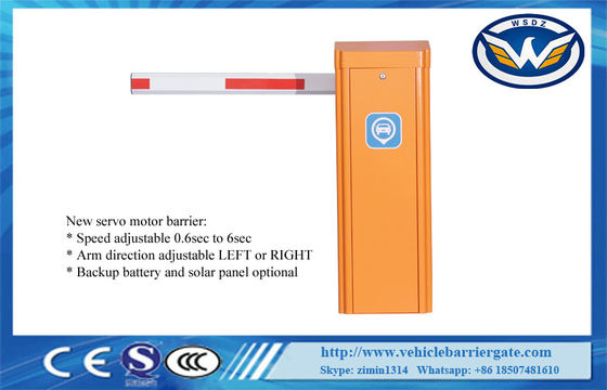 Adjustable 0.6S 3M Arm Ip55 RS485 200W Vehicle Barrier Gate