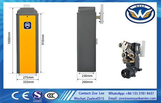 Intelligent Parking Barrier Gate DC Brushless Motor Max 8M Arm Boom Option Straight Operating Temperature -35°C 65°C