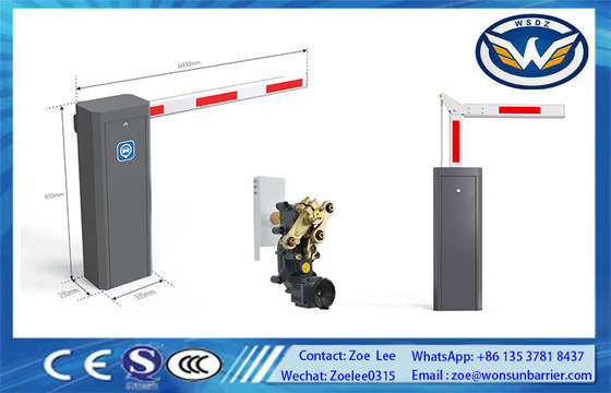 Boom Intelligent Barrier Gate with Max 6m Straight Arm and 1850r/mim Motor Rotational Speed