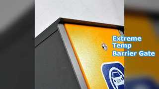 バリアゲート：超高温駐車場へのアクセス